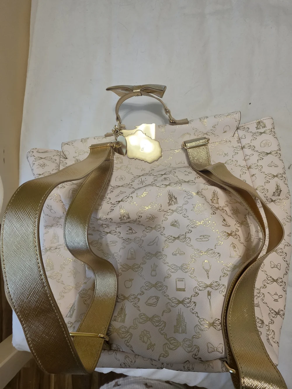 Bath & Body Works Pink Gold Disney Princess Tote Backpack